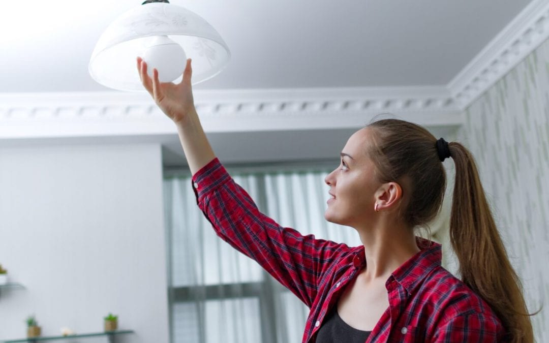 prepare for a home inspection by replacing light bulbs